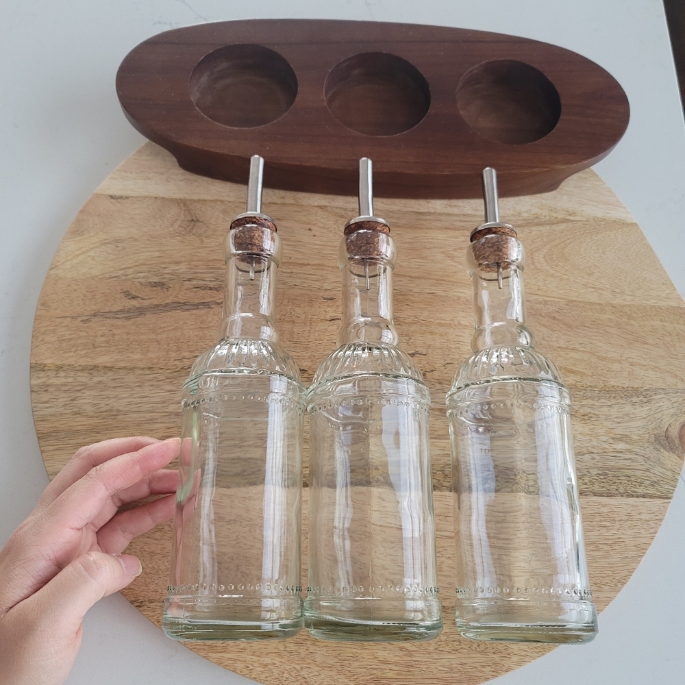 Fabio Viviani Oil Bottle x3 with Nesting Tray